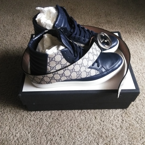 mens blue gucci shoes